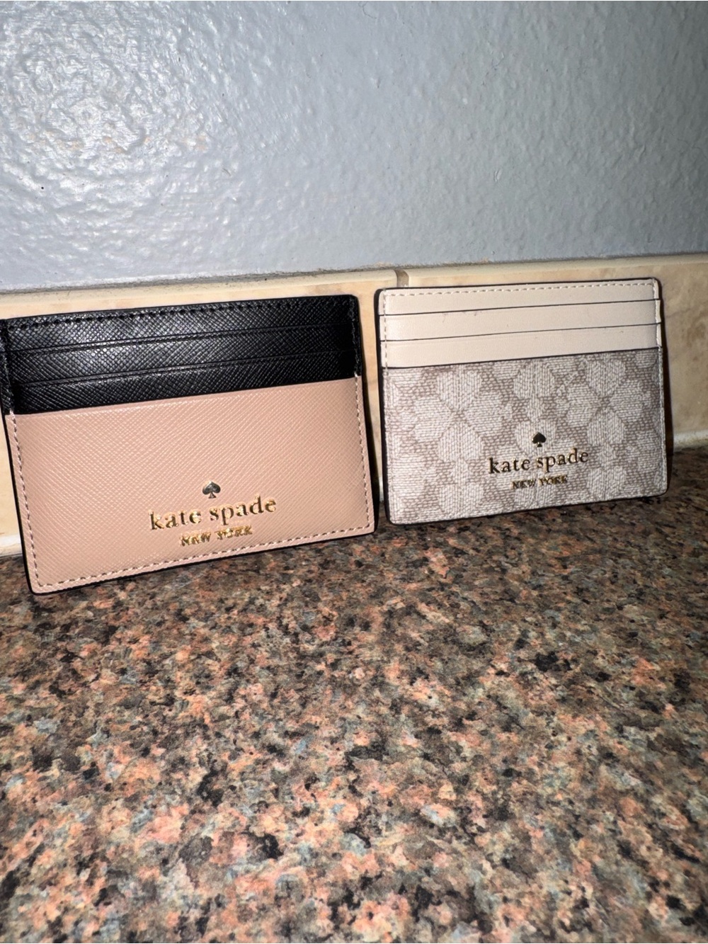 Kate Spade New York "Madison" small slim card holders! 2pk.